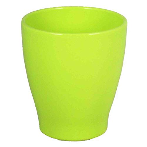innaGLAS Pot à orchidée, céramique, Vert Pomme, 15cm, Ø13,2cm - Pot Fleurs/Pot céramique