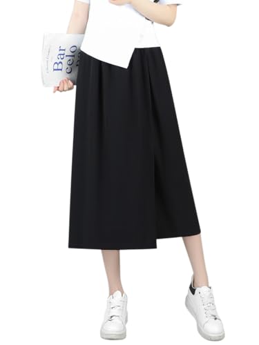 [MUISHUYU] ���C�h�p���c ���f�B�[�X �K�E�`���p���c �уp���c ������� �I�V���� �{�g���X ���C���[�h �I�t�B�X �t �� YUK20 (JP, �A���t�@�x�b�g, M, �u���b�N)