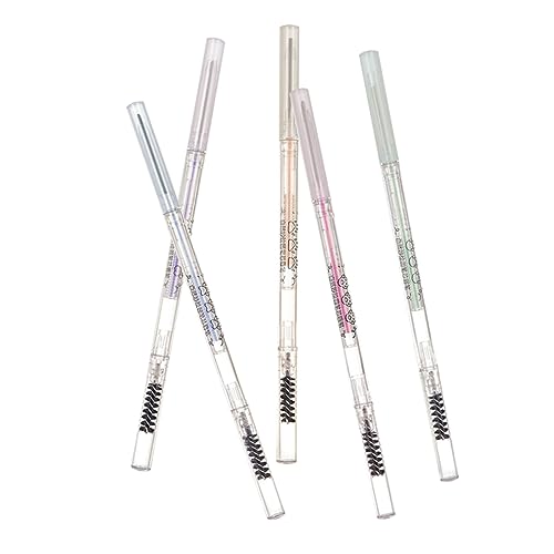 Healeved 5 Piezas cejas maquillaje eyebrow pencil kit de laminación de cejas lápiz de cejas marrón oscuro frente lapiz cejas lápices de cejas bolígrafos para cejas antitranspirantes pegar