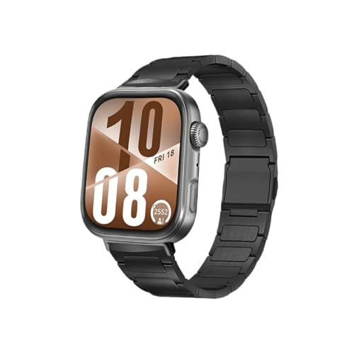 [LOKLNEYK] ɓKHuawei Watch Fit 4/3 Ή `^Xgbv ߉\ uXbg Xgoh Fit4 Pro Correa oh(Black,For Huawei watch Fit)