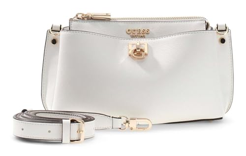 Sac à épaule GUESS Bianca Mini Crossbody blanc idéal pour vos soirées