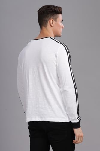 Image of ADRO Full Sleeve Tshirt for Men | Colorblock T Shirt for Men | 100% Cotton Tshirt | Full Sleeve Regular Fit T-Shirt | Men's Full Sleeves T Shirts