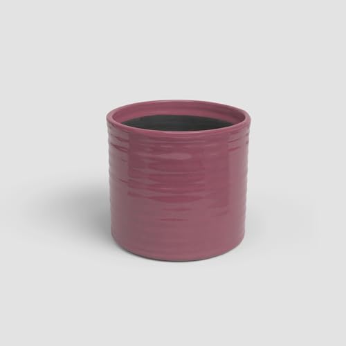 Artevasi Fortuna, Keramischer Blumentopf mit glasiertem Finish, 28cm, Pink