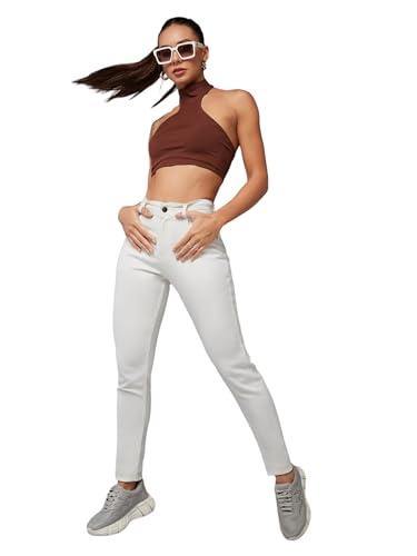 Image of Dolce Crudo Distressed High Rise Skinny Jeans for Women