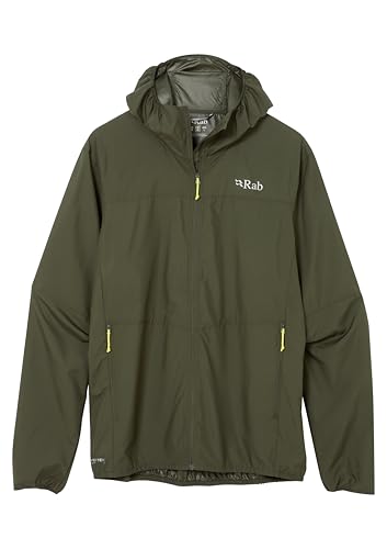 Rab Men's Windgather Hoody - Ultralight Windproof Shell Jacket for
