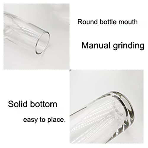 Funsoba Clear Glass Bud Vase Set Of 6 - Small Vases For Flowers, Cute Glass Vases For Centerpieces (Clear) #TOP3