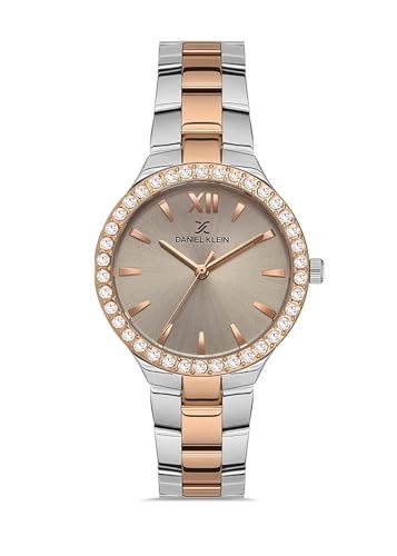 [Daniel Klein] �r���v Daniel klein Premium Ladies Silver Pink Rose Gold Color Watch DK.1.13205-6 IPS/IP �s���N R.�S�[���h
