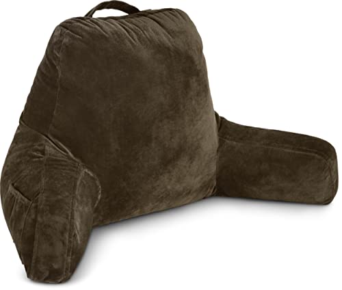 Husband Pillow Chocolate, Original Reading Pillow in Bed
