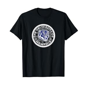 University of Memphis Tigers Plaid Badge T-Shirt