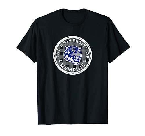 University of Memphis Tigers Plaid Badge T-Shirt