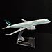 ZEZEFUFU Simulation 1/400 Scale Asia Cathay Pacific A350 Alloy Plane Model Display Aviation Science Exhibition Model