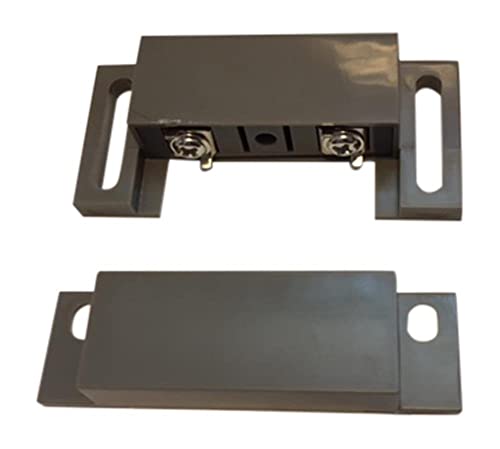 1 pcs Door Contacts Grey Surface Mount NC Security Alarm Window Sensors with Magnetic Reed Switch. These ¾” Door Contact Position switches (DCS) Work with All Access Control and Burglar Alarm Systems