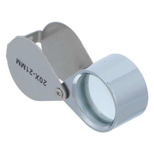 WRITWAA Lupa Portátil Plegable para Joyería y Antigüedades con Aumento Diseño Compacto y Uso Colecciones y Autenticación