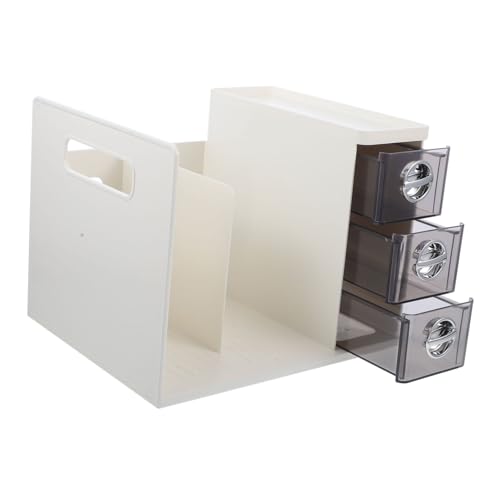 File Organizer Desktop Storage Rack Space Saving File Folder Holder for Documents Magazines Books Drawer Design for Home Office Study Classroom Organization