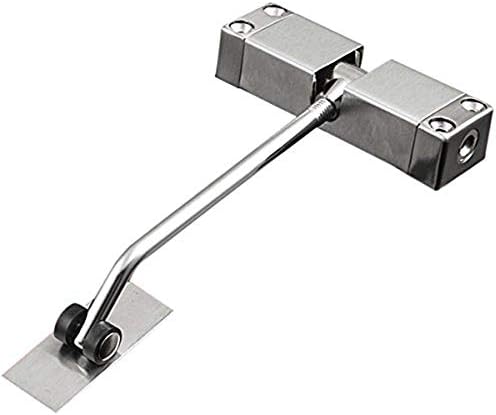 Mulslect Automatic Mounted Spring Door Closer Stainless Steel Adjustable Surface Self Closing Door for Residential/Commercial Use
