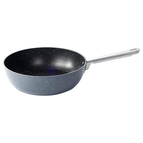 XUHONGYA Frying Pan Non-stick, Non-stick Stainless Steel Frying Pan,wok Carbon Steel,flat Bottomed,Suitable for Induction, Ceramic and Gas Hobs(20CM Frying Pan)