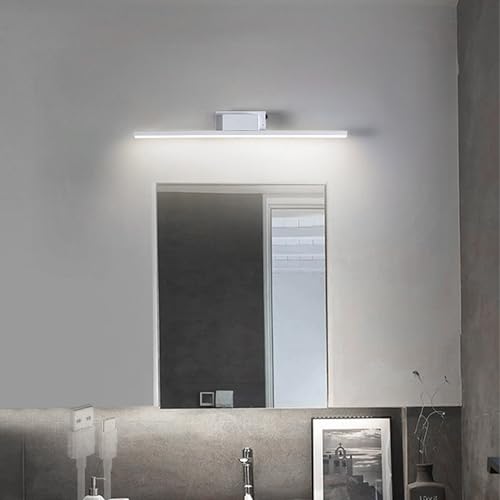 Lámpara de espejo baño recargable para maquillaje aplique de pared blanco sin cables