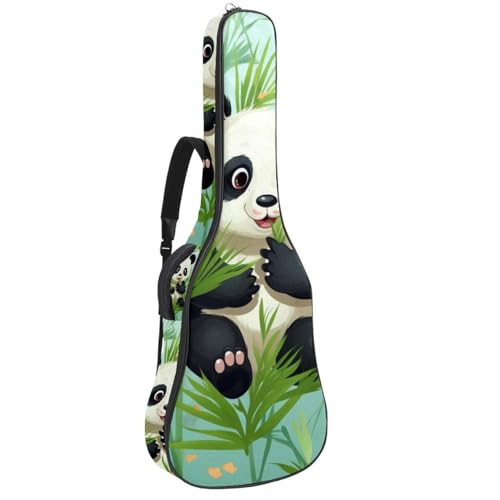 Sac de guitare acoustique 101,6 cm étanche motif panda multicolore