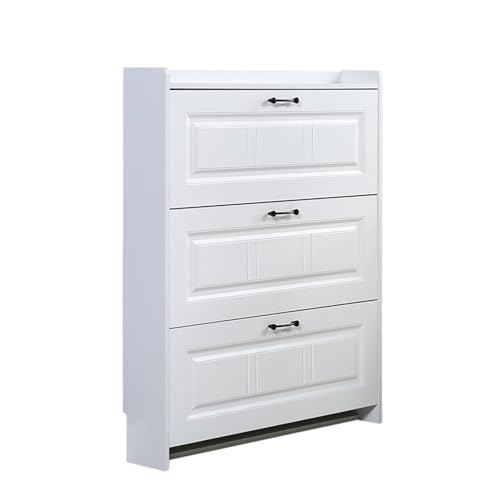 Meuble à chaussures avec 3 tiroirs rabattables pour optimiser l'espace