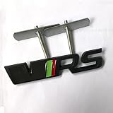 TOPOB Auto 3D Metall Kofferraum Grill Abzeichen Emblem Aufkleber Aufkleber für Skoda VRS Octavia 5 5e SUPERB Fabia 1 2 3 KAMIQ KAROQ KODIAQ Rapid Yeti, Grill schwarz