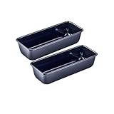 Dr. Oetker 9310250 Kastenform, 30 cm, rechteckige Backform, Brotform, Brotform, Backform, Kuchenform, Brotbackform, Brötchenform, Stahl, Blau, 30 x 13 x 7,5 cm