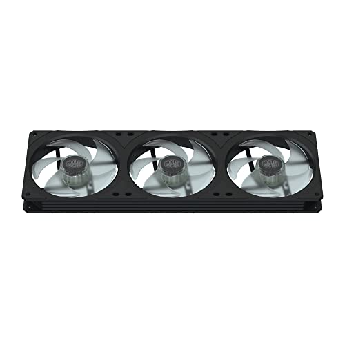 Cooler Master MasterFan SF360R Ventilador y Caja ARGB, Marco Cuadrado Fácil de Instalar Diseño con Aspas Híbridas, Amortiguador de Vibraciones Acolchado e Iluminación ARGB Personalizable,Marco 360mm