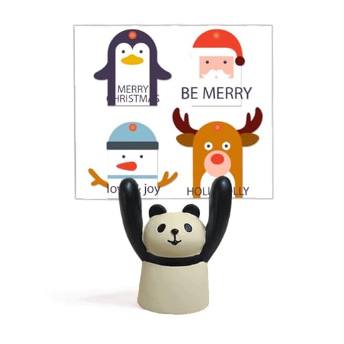 Porte-mémo arbre de Noël support photo de bureau sapin figurine renne panda