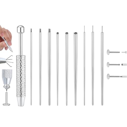 Piercing Taper Ball Grabber Tool for Changing Jewelry - 14G 16G 18G 20G Piercing Taper Flat Back Earring Applicator Tool Threadless Insertion Pin Body Jewelry Stretching Kit for Ear/Nose/Navel/Nipple/Lip/Eyebrow/Tongue
