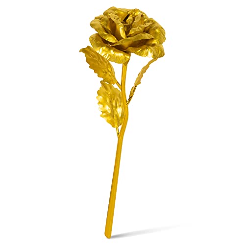 Product Image of the Unite Stone Mothers Day 24K Gold Rose Gifts for Mom, Rose Flower with Gift Box&Pearl Earrings, Thoughtful Gifts for Mom from Daughter Son, Gifts for Mothers Day, Birthday, Anniversary, Valentines