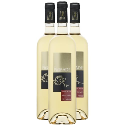 Muscat de Beaumes-de-Venise Vin Doux Naturel - Blanc 2024 - Domaine de la Pigeade - Vin Blanc de la Vallée du Rhône (3x75cl) Moelleux