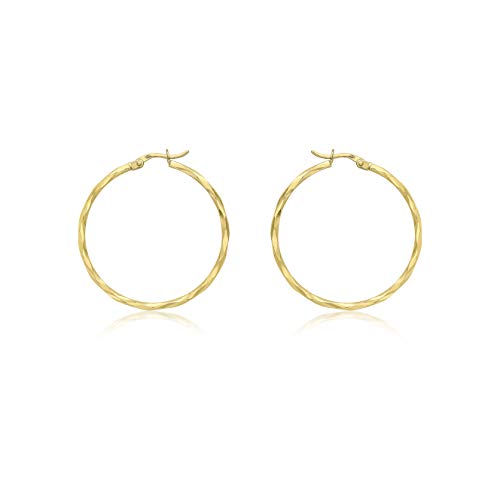 Créoles or jaune 9 carats Carissima Gold, le cadeau idéal pour femme