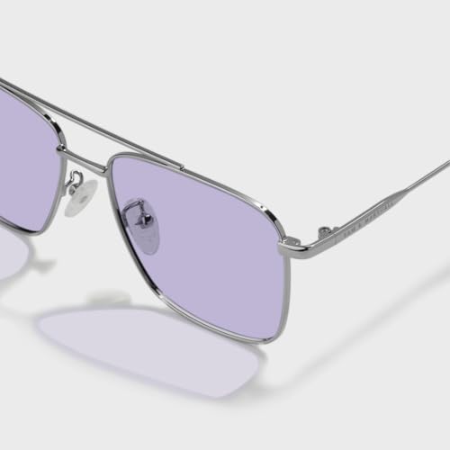Image of SAM AND MARSHALL VEIN Sunglass I 400% UV Protection I Metal Sunglass I Square Sunglass I Double Bar I Unisex