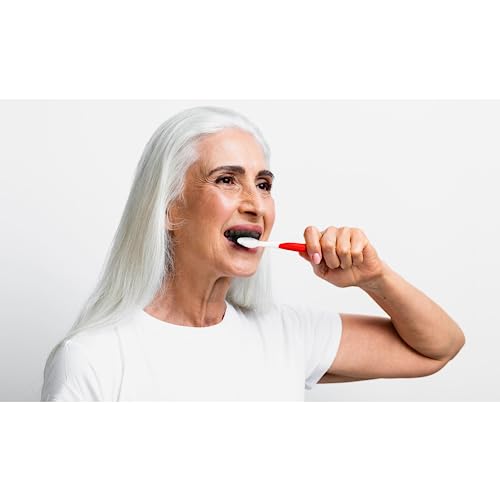 Image of Activated Charcoal Teeth Whitening Powder, Natural Dental Mint-Flavored Tooth Whitener, Provides Shiny White Smile, Eliminates Bad Breath, 30g