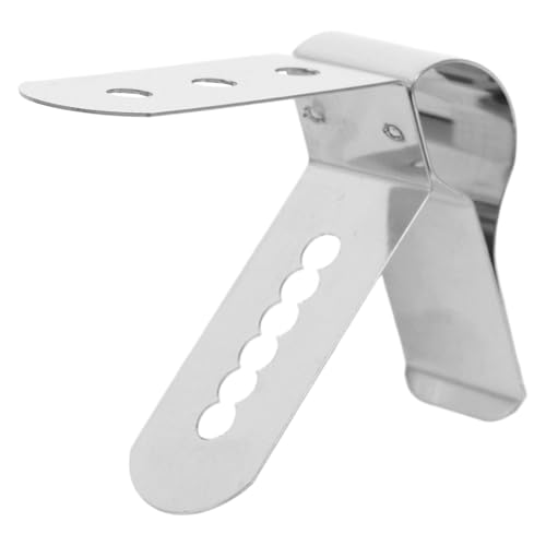 EXAOMBLE Soporte Clip para Termómetro de Alimentos Orificios 4.0Mm, Fabricado en Acero Inoxidable 304, para Uso en Hornos, Cafeterías y Parrillas, Accesorio de Cocina Versátil