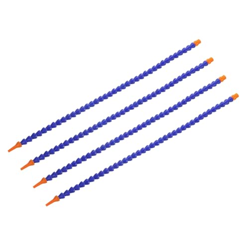 sourcing map 4 mangueras flexibles de rosca G1/10.2 cm, manguera de refrigeración de agua y aceite, boquilla redonda ajustable de plástico de 600 mm con tubo interno para torno CNC sistema de