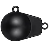 Zonon Downrigger Angel-Downrigger-Sinker für Downrigger, Gewicht beschichteter Ball, Schwarz (3,6 kg)