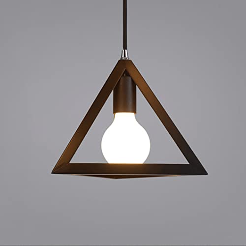 Pendentif triangle LED pour ambiance loft et deco de cafe moderne - 7