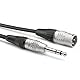 Sommer Cable Basic+ 90cm Audioadapter XLR Stecker 3-pinl auf 1x Klinke 6,3mm Stecker 3-pol Patch Pedal Instrument Kurzkabel 0,9m - HBP-XM6S-0090