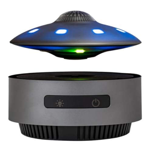 ExPrismarx Enceinte Bluetooth à lévitation magnétique automatique avec lumière LED, cadeaux techniques et gadget de bureau (style australien)