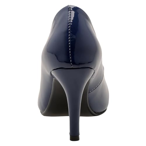 Women's Stiletto Heel Slip-On Pumps Comfortable Thin High Heels Pointed Toe and Effortless Style for Daily Wear3