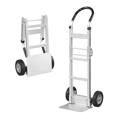 Carretilla plegable de aluminio LDAILY con ruedas de goma 8 pulgadas miniatura 1
