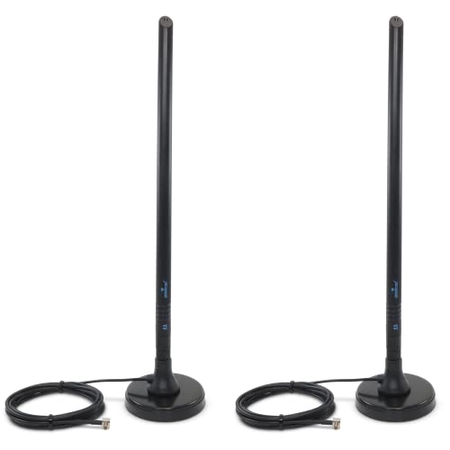 Proxicast 8 dBi 4G/5G External Magnetic High Gain Cell Antenna Compatible with AT&T Nighthawk M6/MR6110 & MR6500, M5/MR5200, M1/MR1100, Verizon 8800L & Hotspots with TS9 Connectors (ANT-006-TS9-2PK)