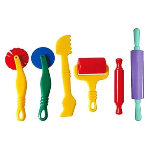 Fashionclubs 6pcs/Set Plastic Clay and Dough Playing Tools Set for Children Ages 3 and Up Cover
