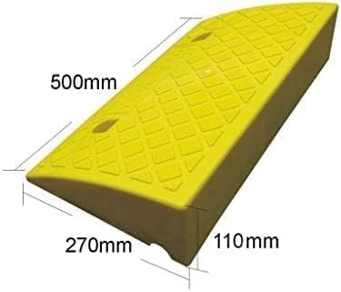 uniwersalne rampy krawężnikowe, Rampy motocyklowe, 3 kolory, 3 rozmiary, 11-17 cm, wózki inwalidzkie w garażu szkolnym(Green,50 * 40 * 17CM)
