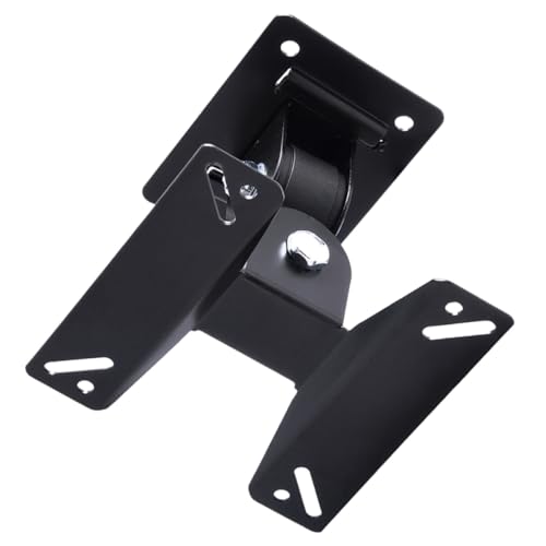 Zerodeko Soporte TV Pared Rotatorio Fijo para Pantallas Planas con Kit de Fijación Negro Accesorio Hogar Compacto y Duradero