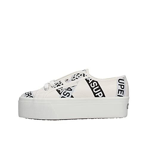 Pianta in schiuma Superga 2790 Lettering Tape JELLYSOLE, Scarpe da Ginnastica, Donna, A0O Multicolore, 40 EU