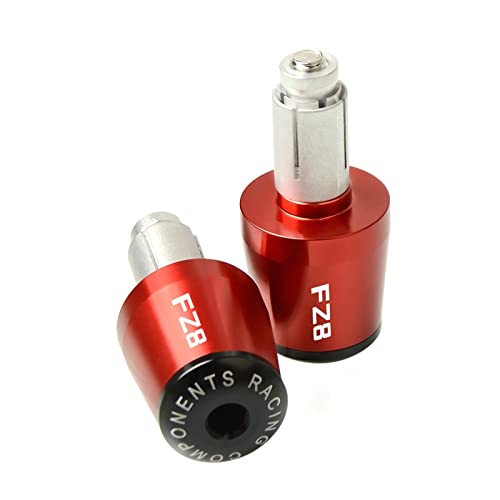 Embout de guidon moto CNC 22mm rouge pour Yamaha FZ8 2011-2016