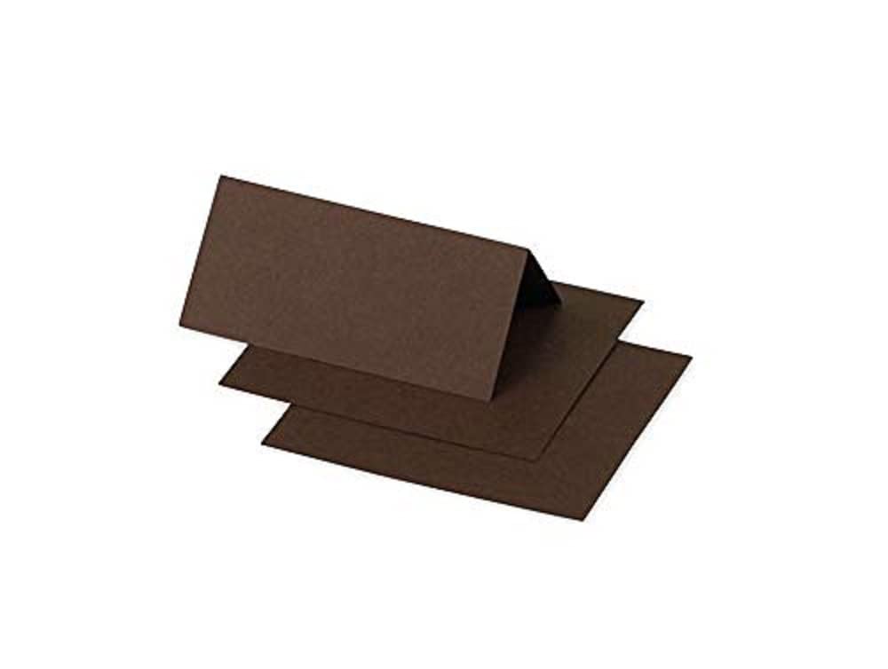 Clairefontaine 75042C Pack of 25 Marque-Places Format 8,5x8cm 210g/m² Cocoa colour Invitation Events and Correspondence Pollen range