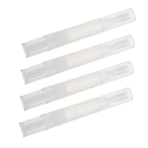 TOVINANNA 4 Piezas Pluma de Recarga marcadores basado en Aceite de Gel Verter Essential Oil Aceite uñas contenedor de Brillo de Labios lápiz de Maquillaje de Labios vacío AbS
