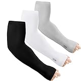 ZHIX Mangas para Brazo con protección UV,Brazo Deportivo Transpirable Suave y de Secado rápido y elásticos Manguitos para Conducir Ciclismo Baloncesto Hombre y Mujere (3Pair B)